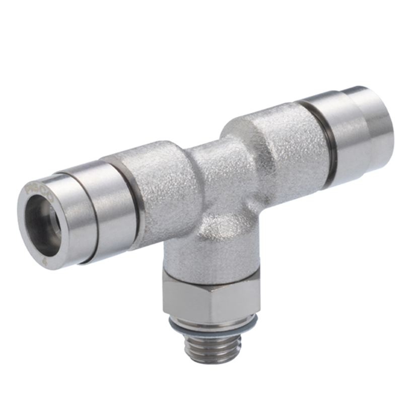 Đầu Nối Nhanh Khí Nén Dạng Chữ T Ren Ngoài Pisco KB6-M5-F