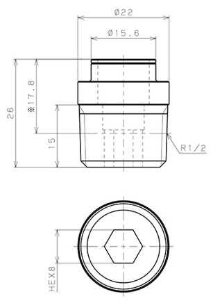 Bản vẽ kỹ thuật Chân Ren Socket Kết Nối Thân Đầu Nối Nhanh Ống Dẫn Điều Khiển Nhiệt Độ Khuôn Đúc Pisco AK10-04S