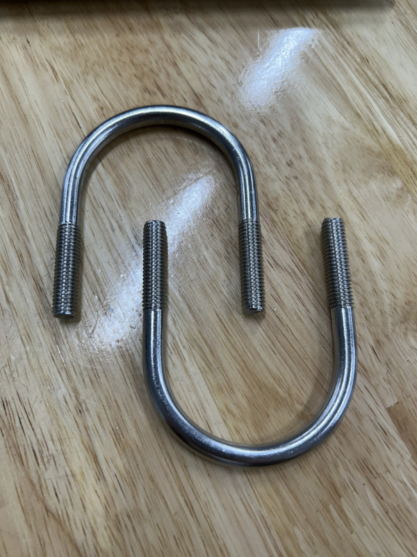 Cùm U Inox 304 DN40 M8x48-75mm