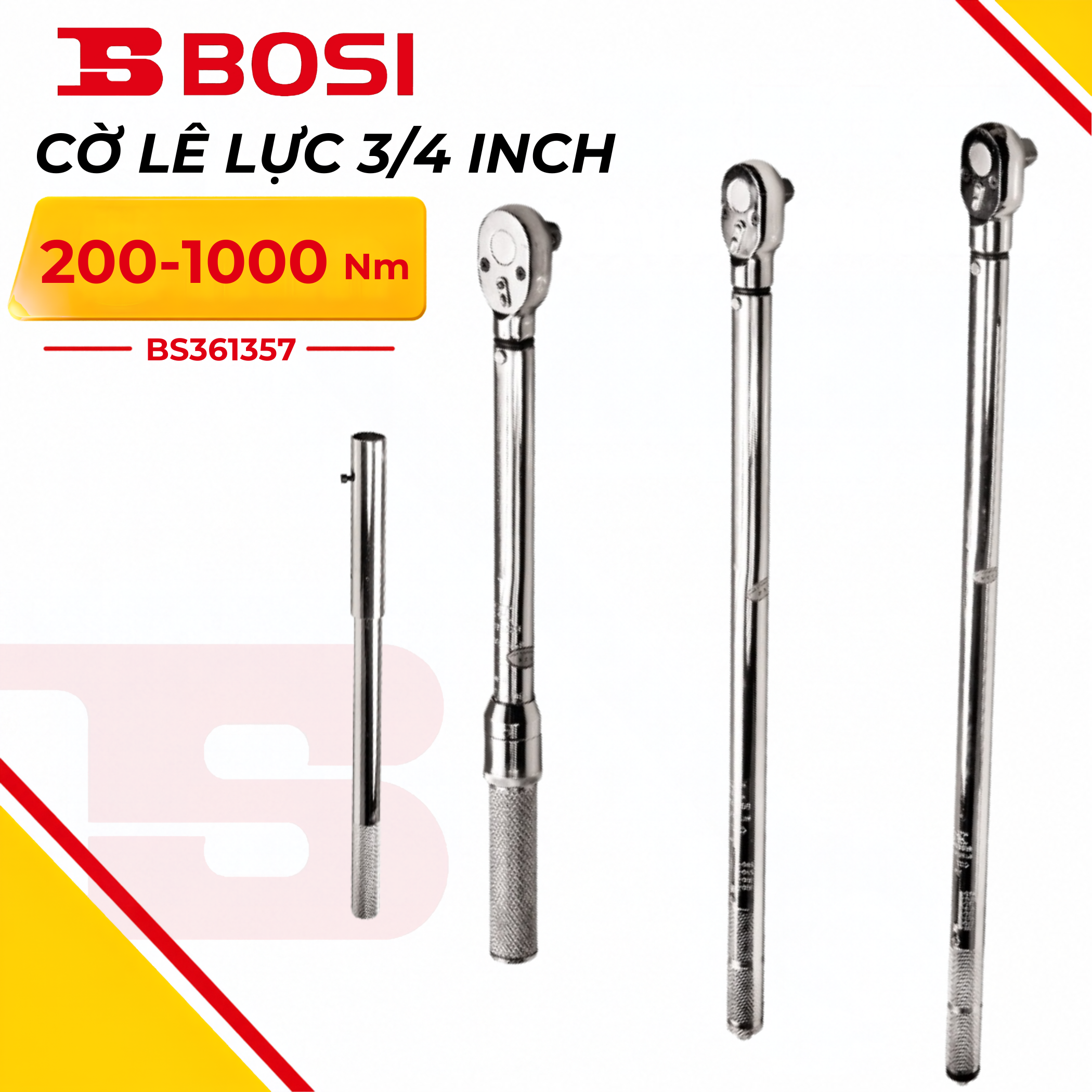Cờ Lê Lực 3/4 Inch 200-1000 Nm Bosi BS361357