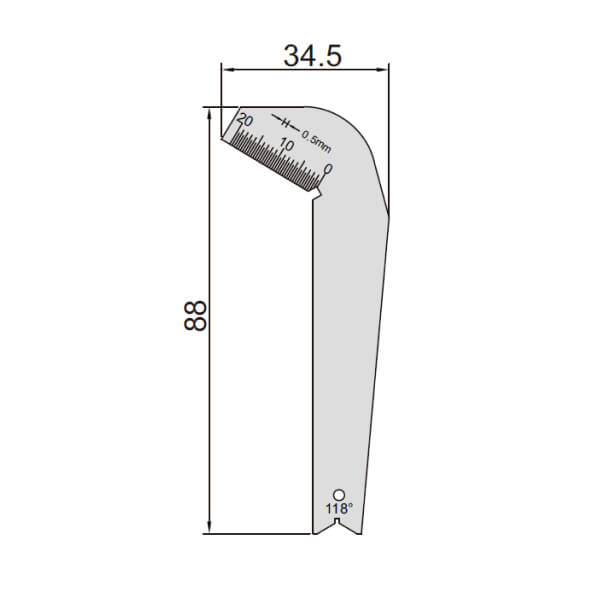 Bản vẽ kỹ thuật Dưỡng Kiểm Góc Mũi Khoan INSIZE 4843-1