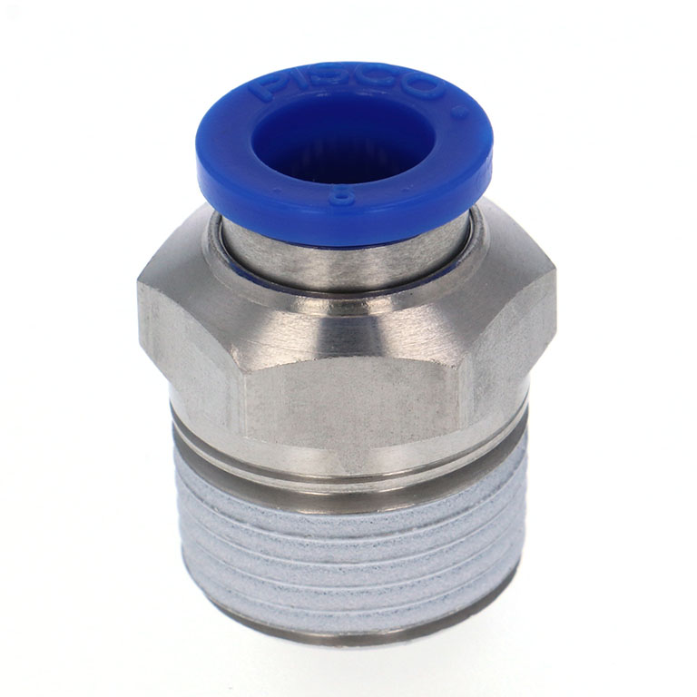 Đầu Nối Nhanh Khí Nén Dạng Thẳng Thân Lục Giác Ren Ngoài Pisco SPC8-03-UC
