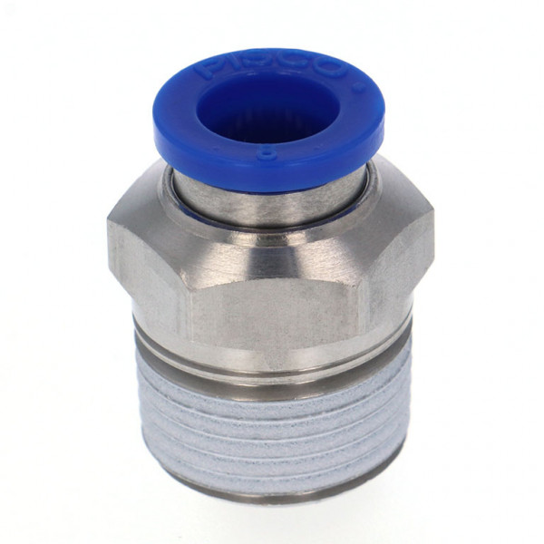 Đầu Nối Nhanh Khí Nén Dạng Thẳng Thân Lục Giác Ren Ngoài Pisco SPC8-03-UC