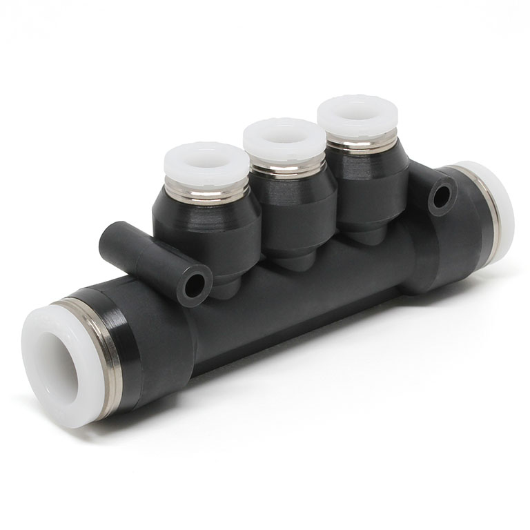 Đầu Nối Nhanh Khí Nén Chữ T 5 Ngã Dạng Nối Giảm Pisco PKG3/8-1/4