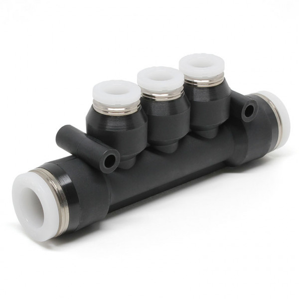 Đầu Nối Nhanh Khí Nén Chữ T 5 Ngã Dạng Nối Giảm Pisco PKG3/8-1/4