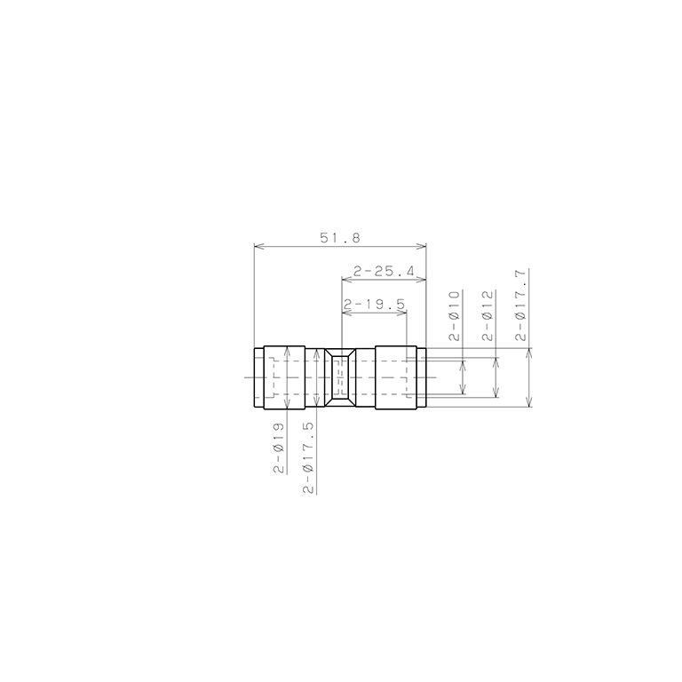 Bản vẽ kỹ thuật Đầu Nối Nhanh Khí Nén Dạng Thẳng Pisco PU10V-0