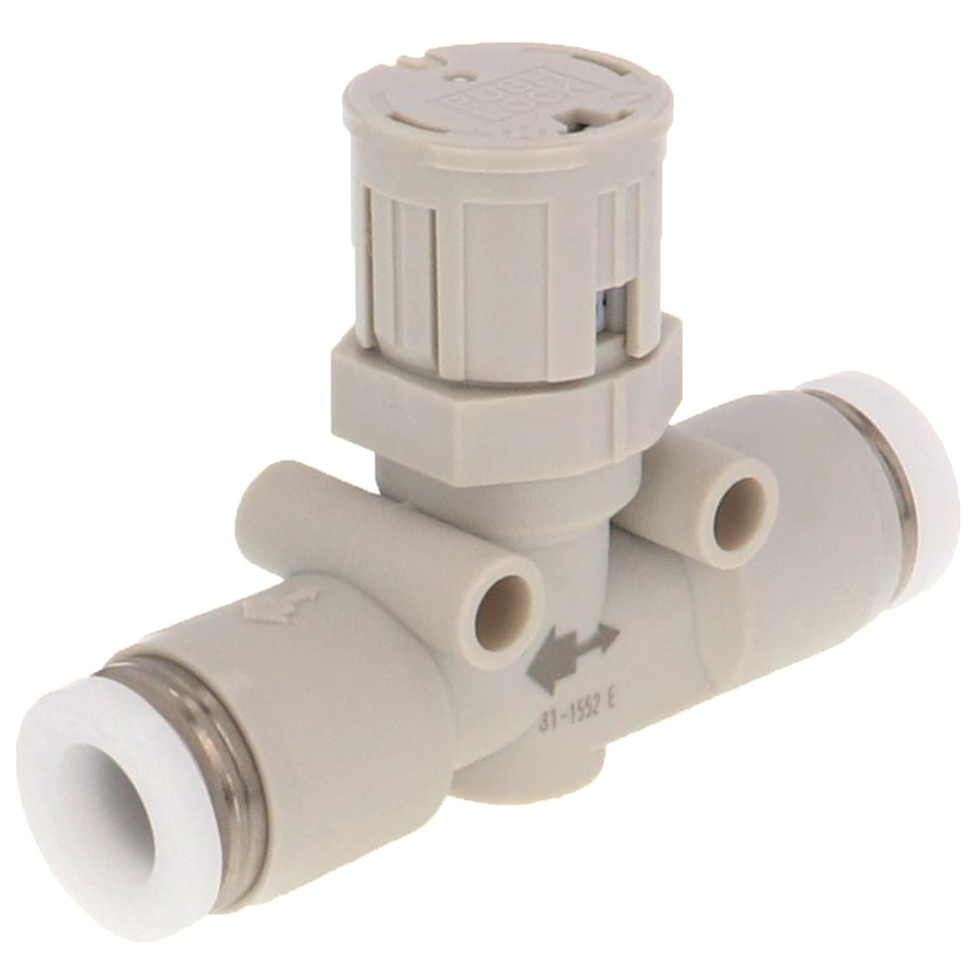 Van Tiết Lưu Khí Nén Loại Khóa Đẩy Có Hiển Thị Chỉ Số Pisco JSGU1/4LW