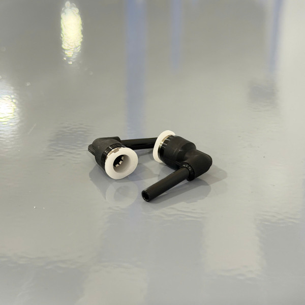 Đầu Nối Nhanh Khí Nén Giữa Ống Khí Và Fitting Dạng Nối Giảm Cong 90° Pisco PLGJ5/32-1/4M