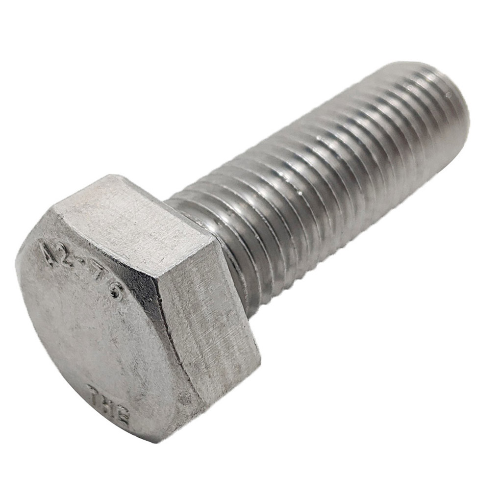 Bulong Inox 304 DIN933 M10x25 (1 Tán + 1 LĐP)