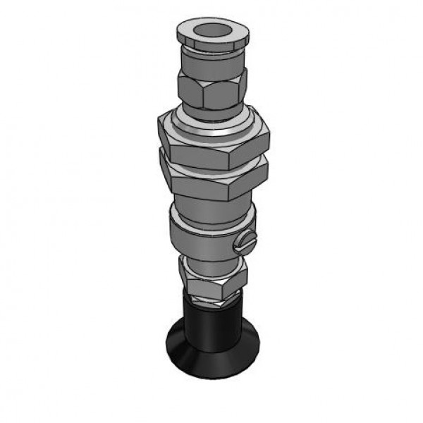 Bộ Nấm Hút Chân Không Và Giá Đỡ, Silicone Dẫn Điện, O.D 20 mm, Pisco VPC20-6LSE-6J