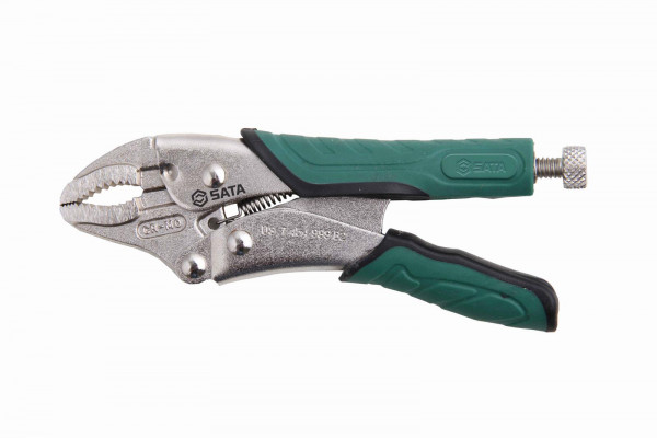 Kìm Bấm Chết Có Bao Da Mũi Cong 7 inch/180 mm SATA 71106