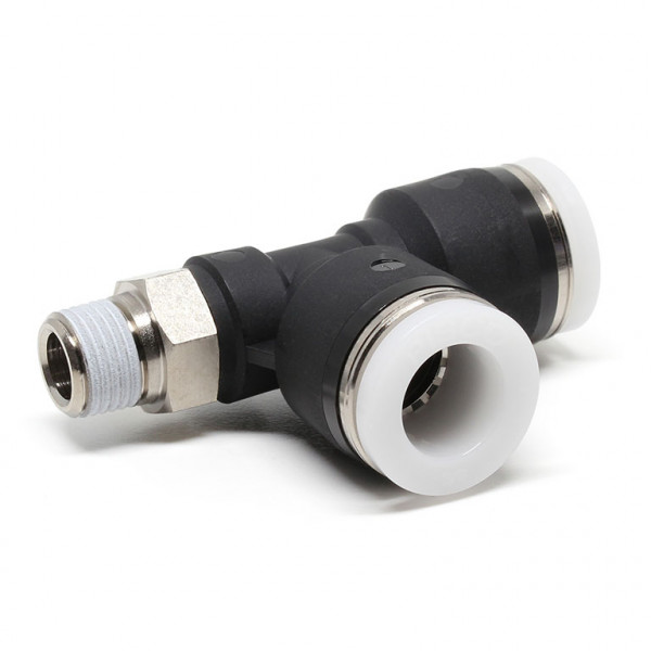 Đầu Nối Nhanh Khí Nén Dạng Chữ T Ren Ngoài Pisco PD3/8-01-C
