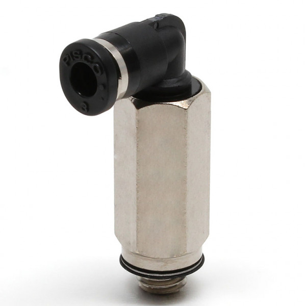 Đầu Nối Nhanh Khí Nén Dạng Cong 90° Ren Ngoài (Dài) Pisco PLL3-M5M-C