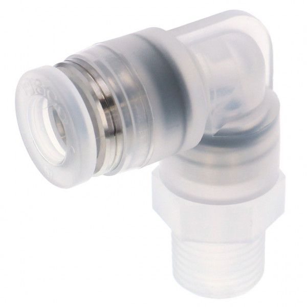 Đầu Nối Nhanh Khí Nén Dạng Cong 90° Ren Ngoài Pisco PPL1/2-03-HN