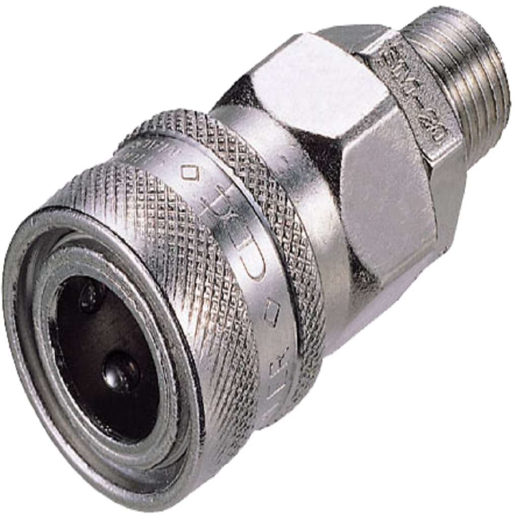 Khớp Nối Nhanh Khí Nén Bi Cái Ren Ngoài R3/8 CDC SM 30