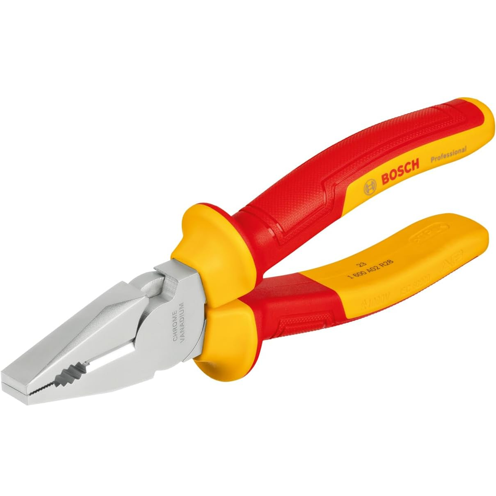 Kìm Đầu Bằng Cách Điện VDE 180mm Bosch 1600A02NE1