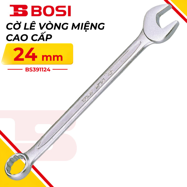 Cờ Lê Vòng Miệng Cao Cấp 24 mm Bosi BS391124