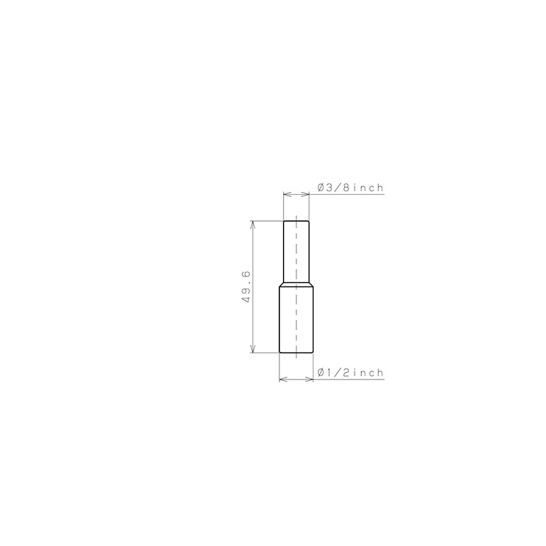 Bản vẽ kỹ thuật Ống Nối Đầu Nối Nhanh, Loại Giảm Pisco PIG1/2-3/8