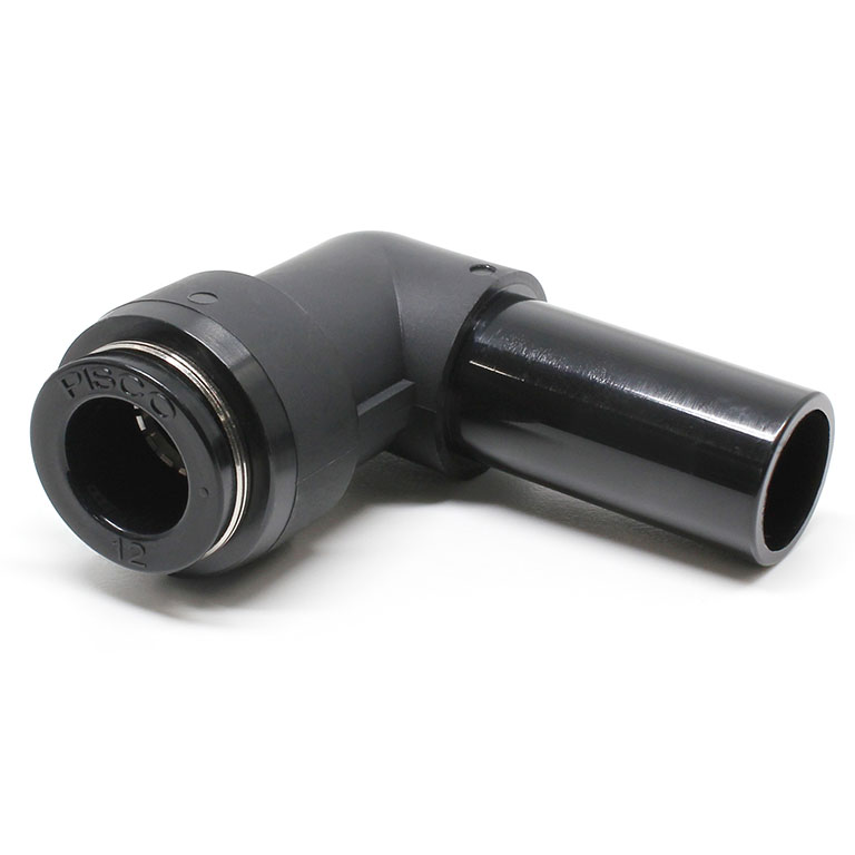 Đầu Nối Nhanh Khí Nén Giữa Ống Khí Và Fitting Dạng Nối Giảm Cong 90° Pisco PLGJ16-12-C