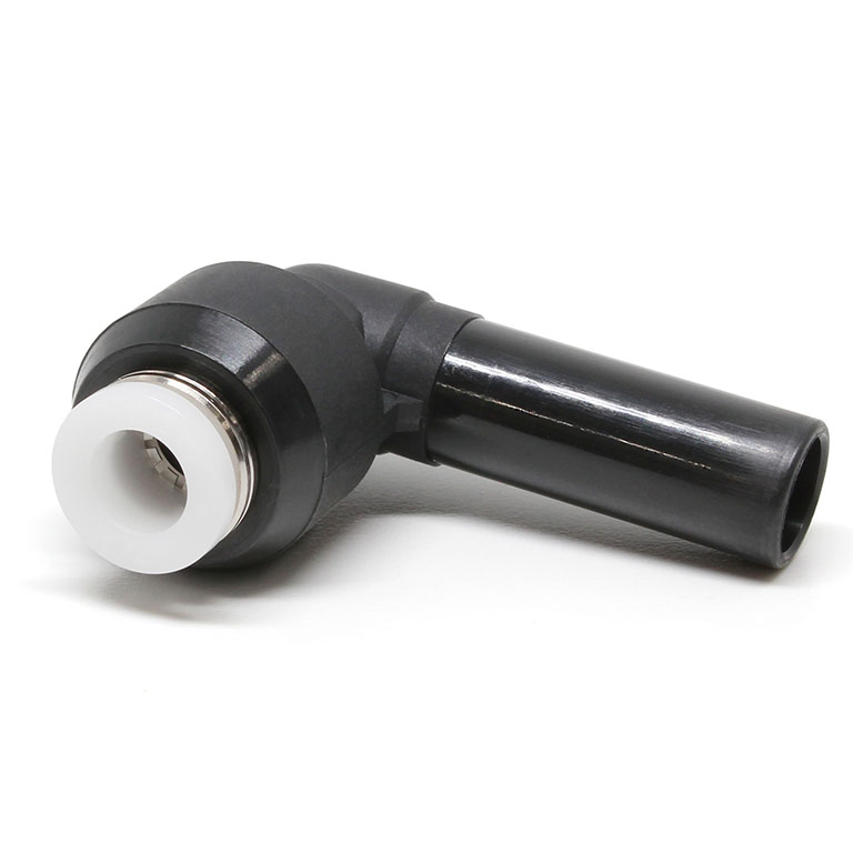 Đầu Nối Nhanh Khí Nén Giữa Ống Khí Và Fitting Dạng Nối Giảm Cong 90° Pisco PLGJ3/8-1/4W