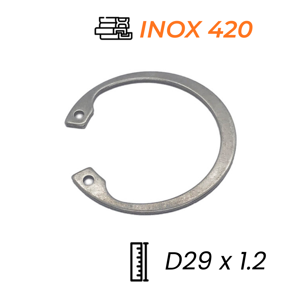 Phe Gài Lỗ Inox 420 DIN472 D29x1.2