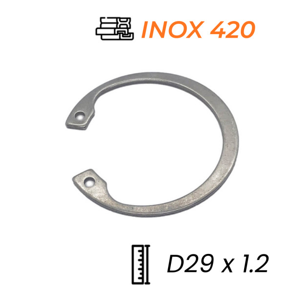 Phe Gài Lỗ Inox 420 DIN472 D29x1.2