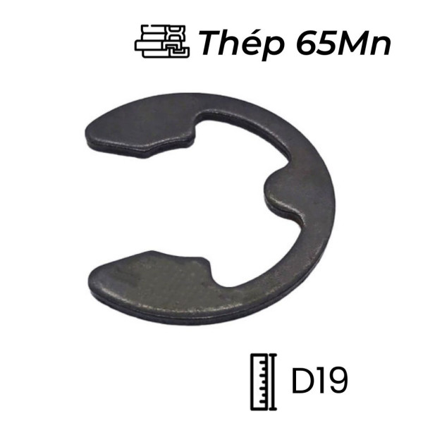 Phe Gài Trục Chữ E Thép DIN6799 D19