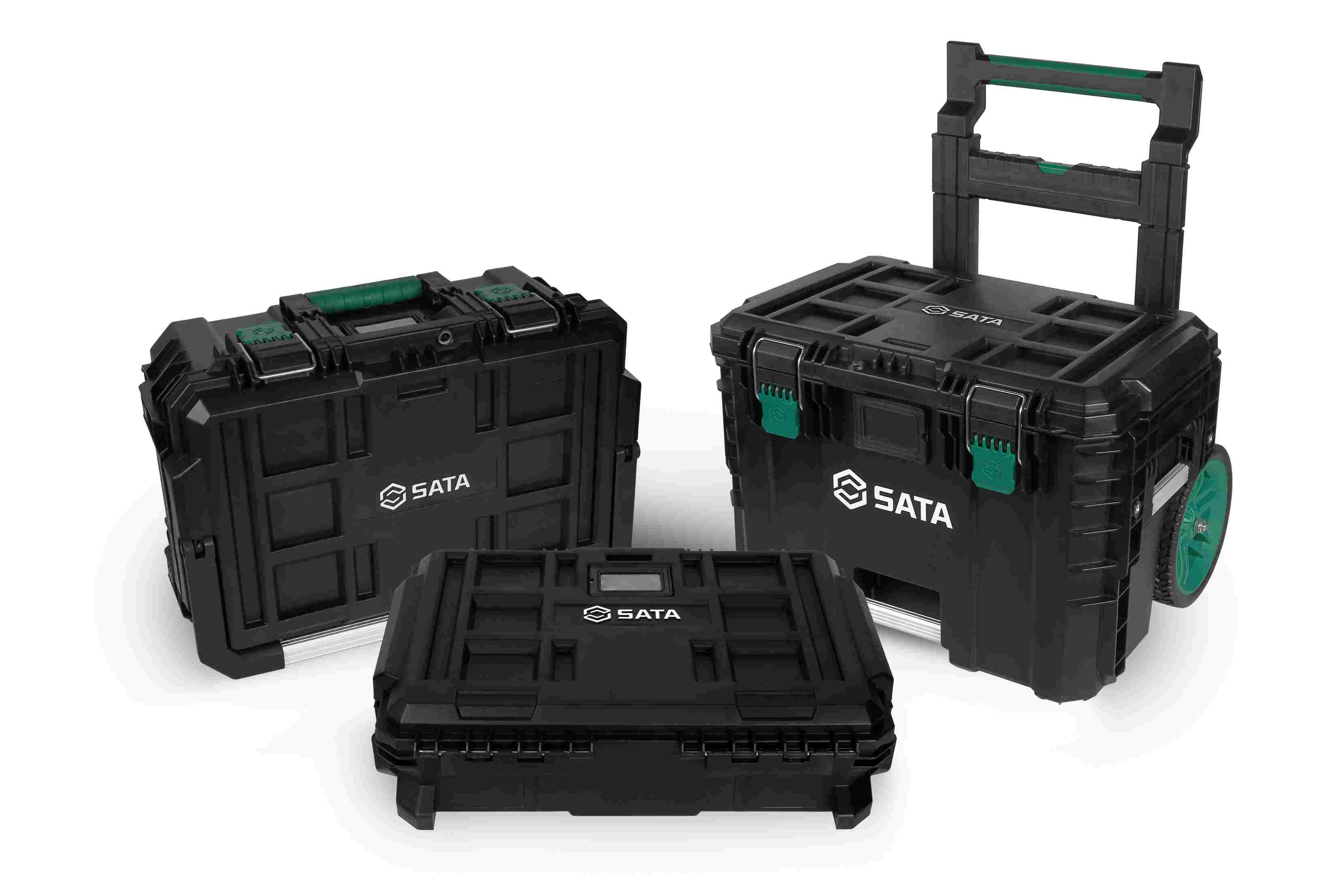 Thùng Dụng Cụ Có Bánh Xe Đẩy Chống Ẩm 58.5×48.4×84.5 SATA 95327