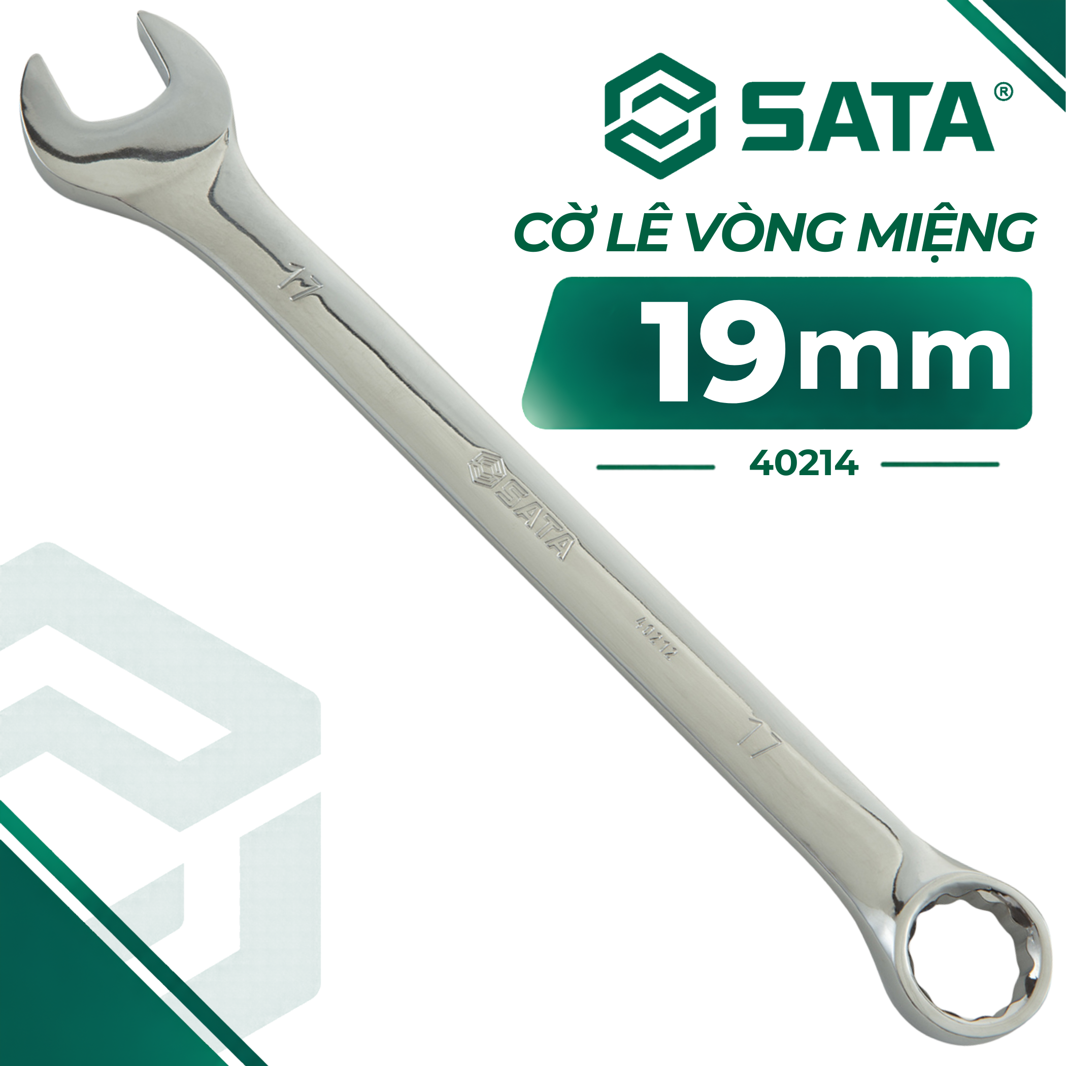 Cờ Lê Vòng Miệng 19 mm SATA 40214