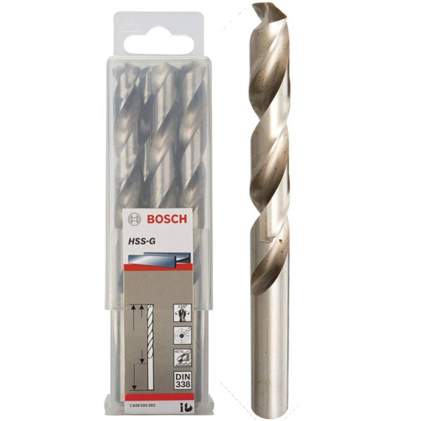 Mũi khoan sắt HSS-G 3mm (hộp 10 mũi) Bosch 2608595055