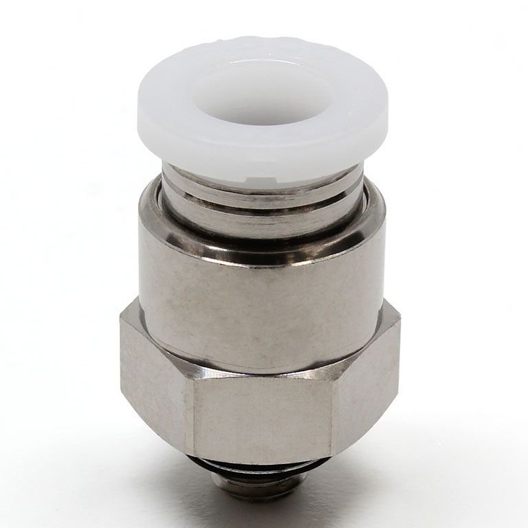 Đầu Nối Nhanh Khí Nén Dạng Thẳng Thân Lục Giác Ren Ngoài Pisco PC1/4-M5-C