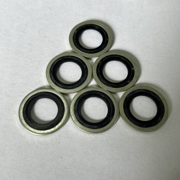 Lông Đền Dầu (Bonded Seal) Cao Su NBR D16 (ID16.7xOD24x1.5)