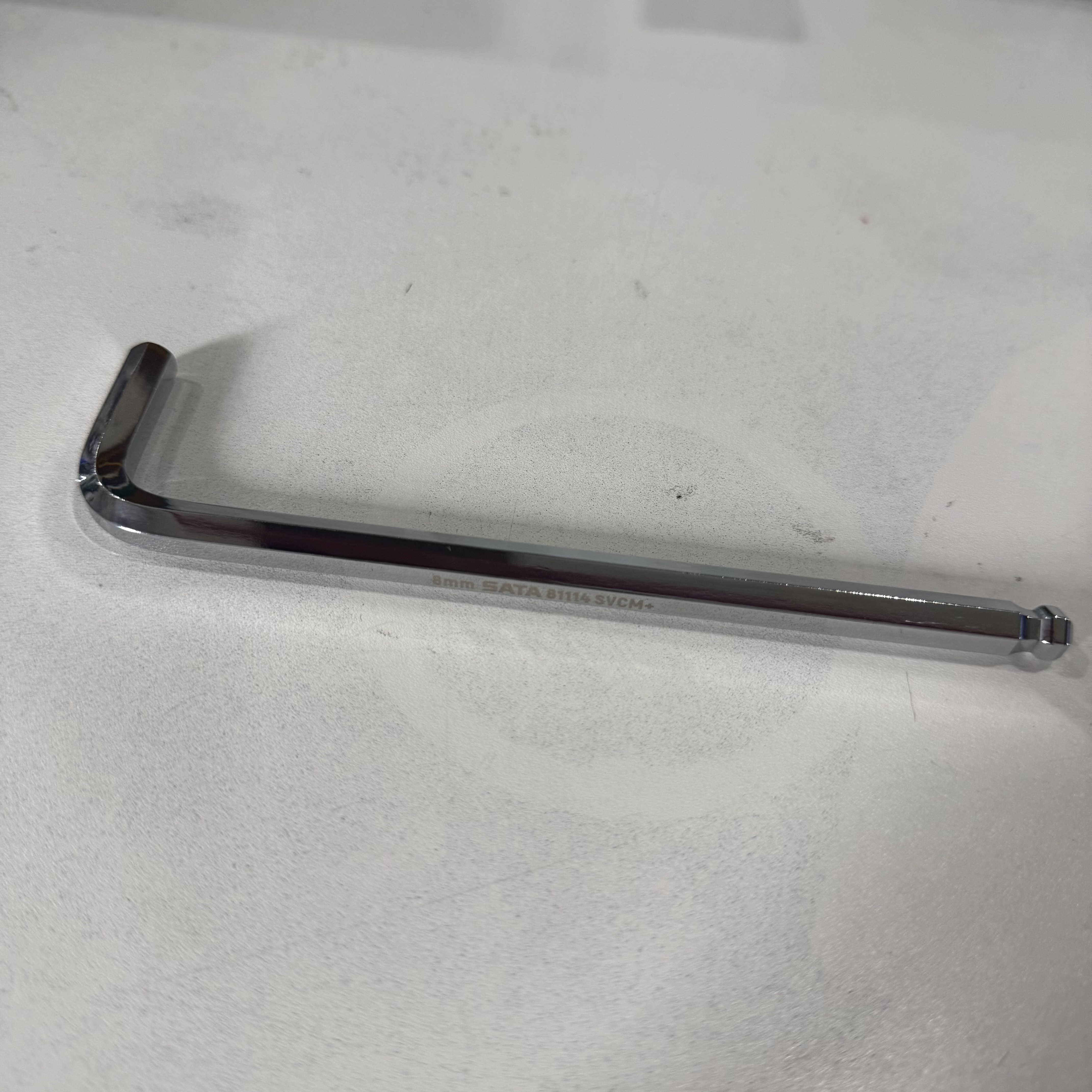 Cây Lục Giác 8 mm Đầu Bi Chữ L Dài SATA 81114