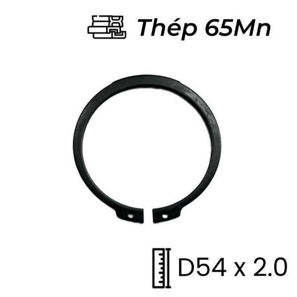 Phe Gài Trục Thép 65Mn DIN471 D54x2.0