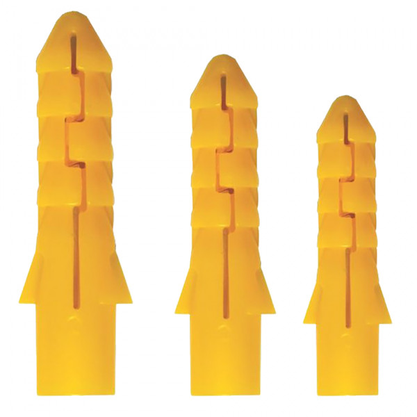 Tắc Kê Bê Tông Hưng Thịnh Màu Vàng Ø6 x 30mm (1000 Cái)