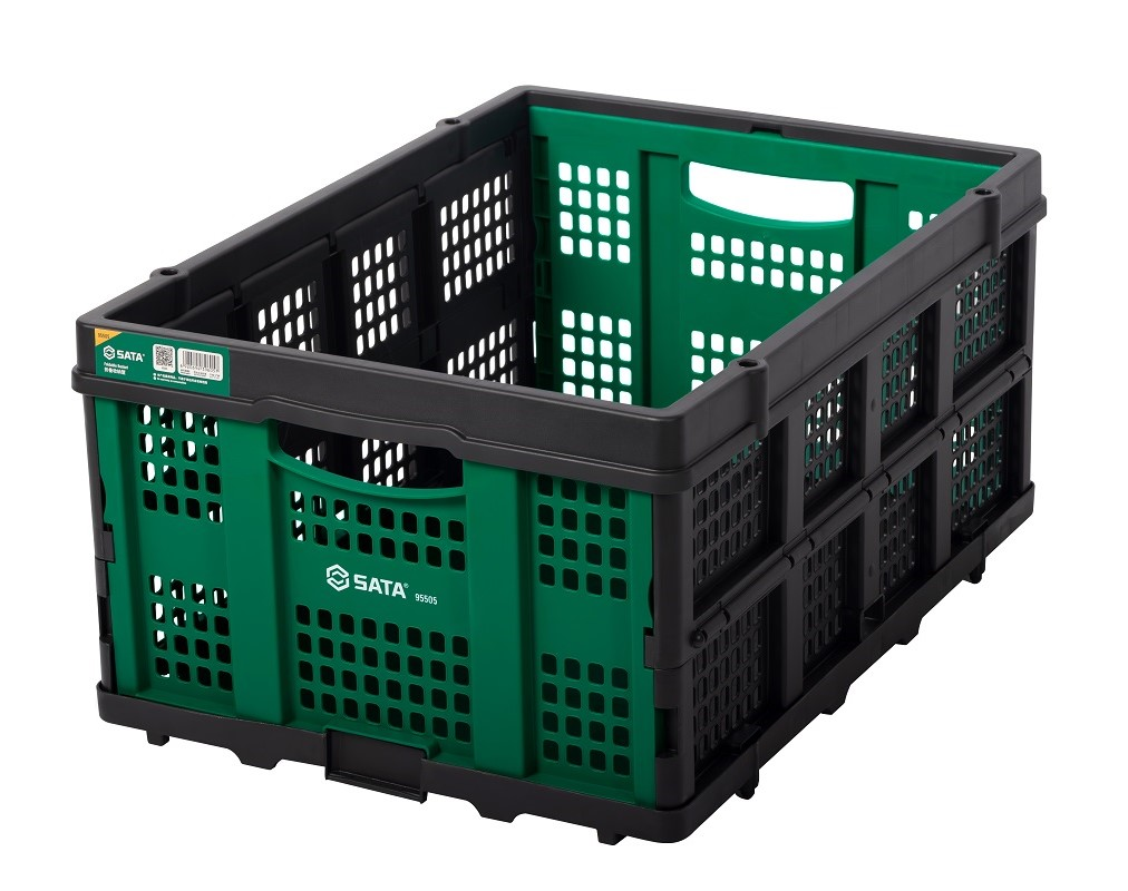 Giỏ Nhựa Đựng Hàng Hóa Có Thể Gấp Gọn 569×410×272 mm Tải Trọng 30 kg SATA 95505
