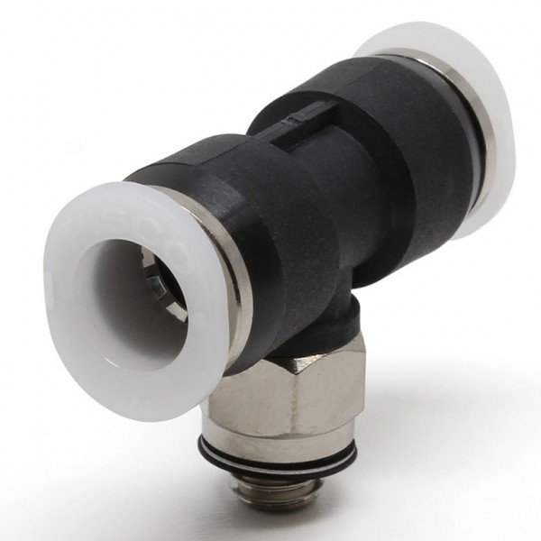 Đầu Nối Nhanh Khí Nén Dạng Chữ T Ren Ngoài Pisco PB1/4-M5M
