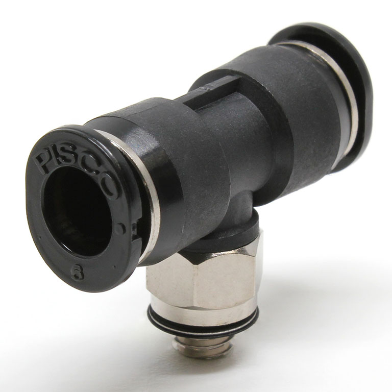Đầu Nối Nhanh Khí Nén Dạng Chữ T Ren Ngoài Pisco PB6-M5M-C