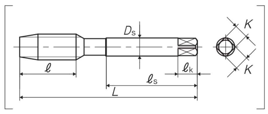Bản vẽ kỹ thuật Mũi taro tay P1 0-80 YAMAWA TNMPUN0B5