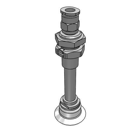 Bộ Nấm Hút Chân Không Và Giá Đỡ, Silicone, O.D 25 mm, Pisco VPOC25-30RS-6J