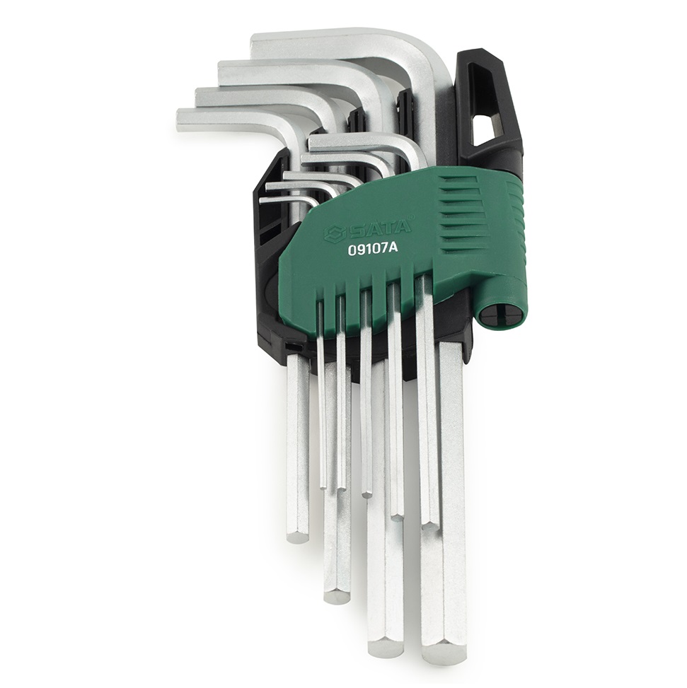 Bộ Cây Vặn Lục Giác Loại Dài 9 Chi Tiết - Hệ Mét SATA 09107 A