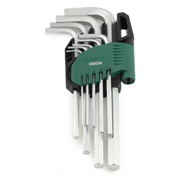 Bộ Cây Vặn Lục Giác Loại Dài 9 Chi Tiết - Hệ Mét SATA 09107 A