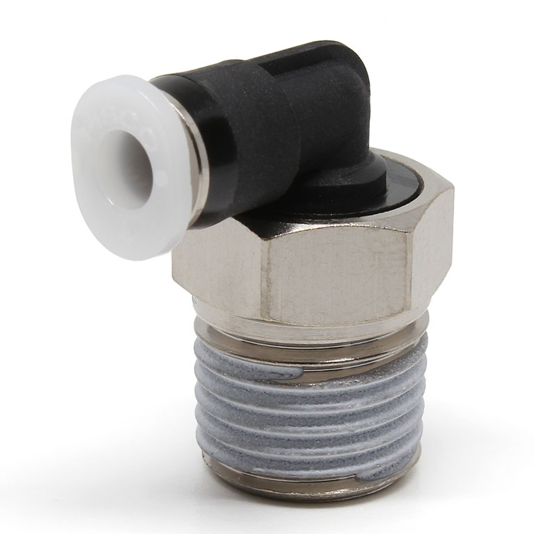 Đầu Nối Nhanh Khí Nén Dạng Cong 90° Ren Ngoài Pisco PL5/32-N2MU
