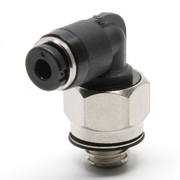 Đầu Nối Nhanh Khí Nén Dạng Cong 90° Ren Ngoài Pisco PL180-M5MW-C