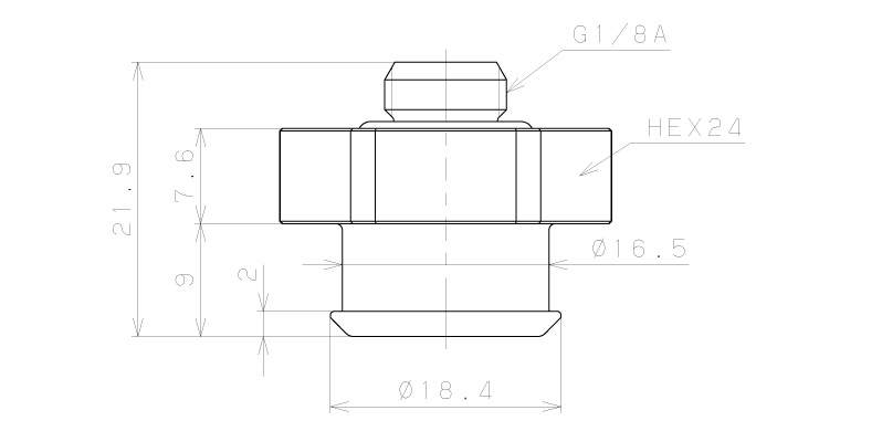 Bản vẽ kỹ thuật Bộ Nấm Hút Chân Không Và Giá Đỡ Ngành Bao Bì, Silicone, O.D 30 mm, Pisco VPE30PBS25-G1-MS