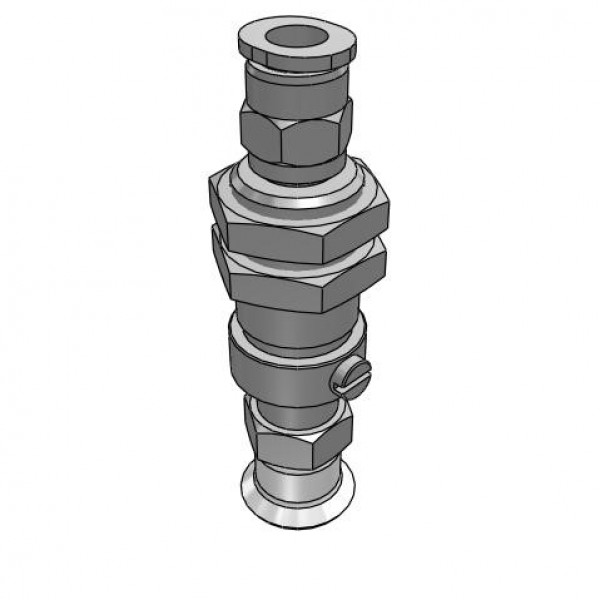 Bộ Nấm Hút Chân Không Và Giá Đỡ, Silicone, O.D 15 mm, Pisco VPC15-6RS-6J