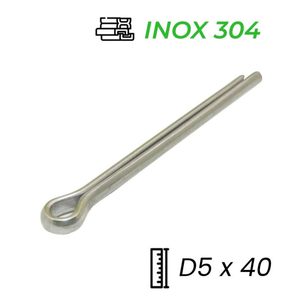 Chốt Chẻ Inox 304 (Chốt Bi) GB91 D4x40mm