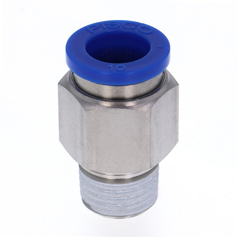 Đầu Nối Nhanh Khí Nén Dạng Thẳng Thân Lục Giác Ren Ngoài Pisco SPC10-02-UC