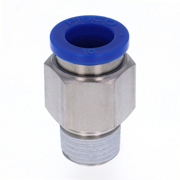 Đầu Nối Nhanh Khí Nén Dạng Thẳng Thân Lục Giác Ren Ngoài Pisco SPC10-02-UC
