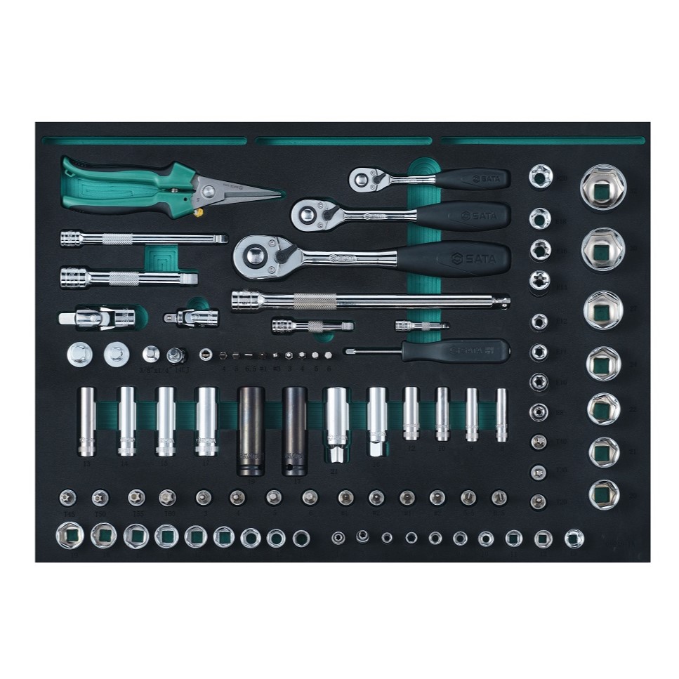 Tủ Đồ Nghề Đa Năng 6 Ngăn Có Bánh Xe Bộ 188 Cái Sata 09946